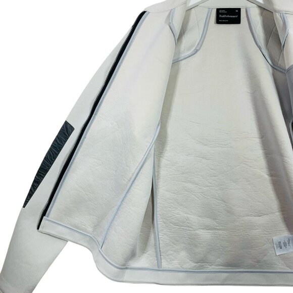 Peak Performance White and Gray Zip Up Sweater - Picture 7 of 16